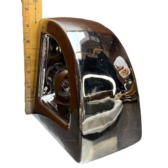 Vintage Jaru Post Modern Chrome Ceramic Bookends Sphere Abstract Metallic Retro - Picture 9 of 12